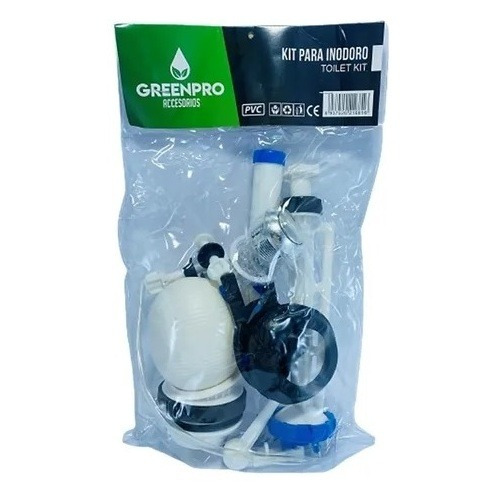 Herraje Poceta 1/2 Push Botton Superior Tanque Bajo Greenpro