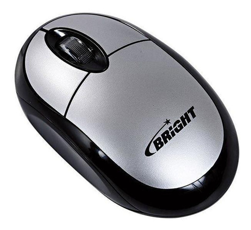 Mouse Óptico Usb 800 Dpi Prata Espanha 0107 Bright 01un Cor Preto