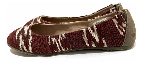 Zapato Plano Textil Bloom N*37 Vino Y Otros