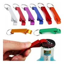 Comprar 100 Uds Llavero Abridor de Botellas de Aleación de Aluminio Mini Abridor de Bebidas y Cerveza de Bolsillo Abridor de Botellas de Metal Colorido Conductor de Cerveza Creativo