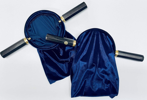 Bolsa Ofrenda Religiosa De Terciopelo Azul, Juego De 2