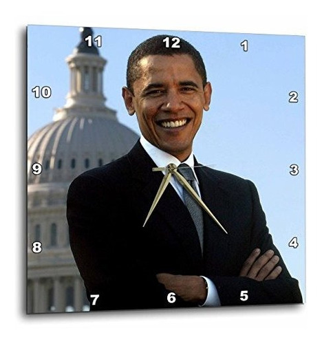 3drose Retrato De Primer Plano De Pres Obama Front Of Capita