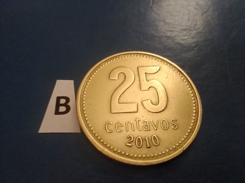 25 Centavos De Peso Moneda Argentina Año 2010