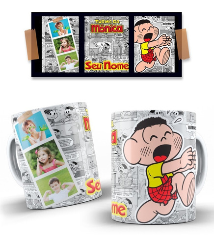 Imagem 6 de 10 de Canecas Personalizadas Turma Da Monica !!!!