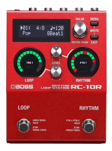 Pedal De Loop Boss Para Guitarra Rc 10 R Loop Station