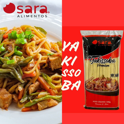 Kit 05 Macarrão Para Yakissoba Yakisoba Premium Osara 500gr