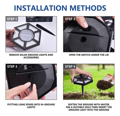 Traje Para Exteriores N Ground Lights Con 12 Luces Led Sourc