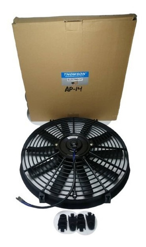 Electroventilador Universal 12v 14 Pulgadas 10 Aspas Recta