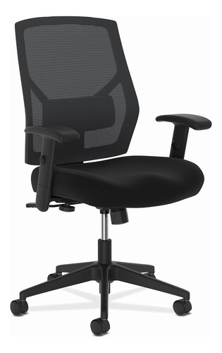 Vl581 - Silla De Trabajo De Alta Calidad, Color Negro