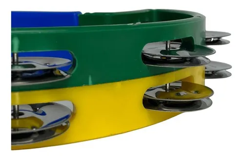 Pandeirola Meia Lua Torelli Tp315 Edición Especial Brasil