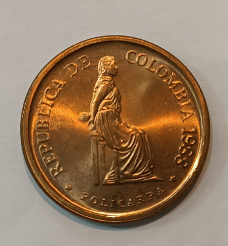 Colombia 5 Pesos 1988