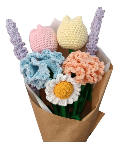 Ramo De Flores Surtidas En Crochet - Nº7 !!!