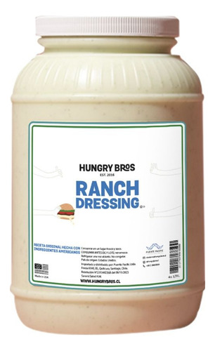 Ranch Dressing Hungry Bros 3,79 L