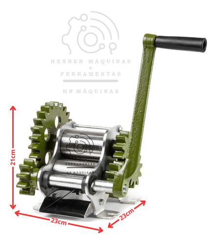 Engenho Manual Para Cana B60 Moendas Em Inox - Botini