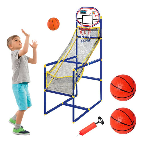 Juego De Baloncesto Arcade Con Aro Y Bomba De Aire, Minidepo