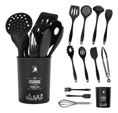 Set Cocina 12 Pcs Silicona Antiadherentes Gastronomicos