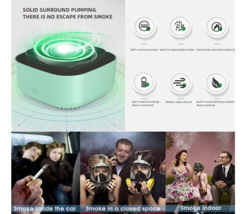 Purificador De Aire Sin Humo Cenicero Electrónico For Fumar