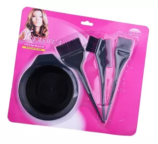 Kit Set Juego De Brochas Y Aplicador Tinte Cabello Reusable