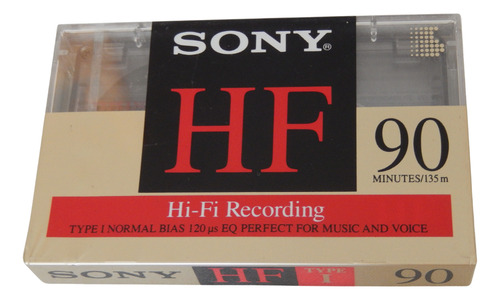 Sony Hf 90 Audio Cassette Type I Transparente