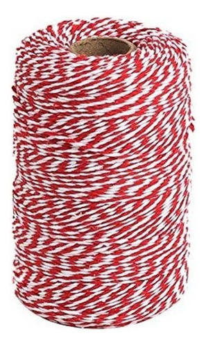 Tenn Well Red And White Twine, 656 Feet 200m Cotton Bak