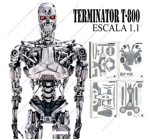 Terminator T 800 Escala 1.2 Papercraft