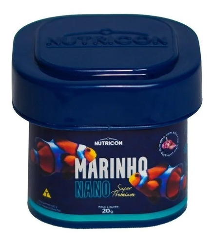 Ração Marinho Nano Super Premium 20gr Aquário Marinho