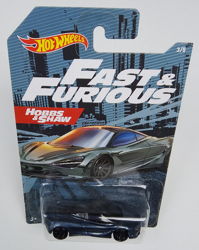 Hot Wheels Fast & Furious 3/5 - Mclaren 720 S Color Gris Oscuro