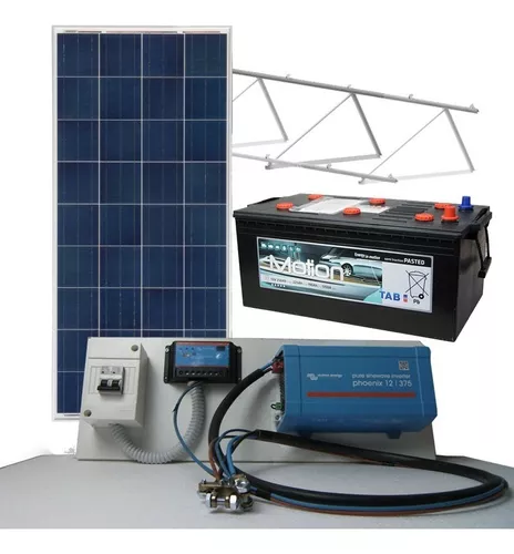 Comprar Kit solar 500W Uso Diario: Nevera de bajo encimera sin