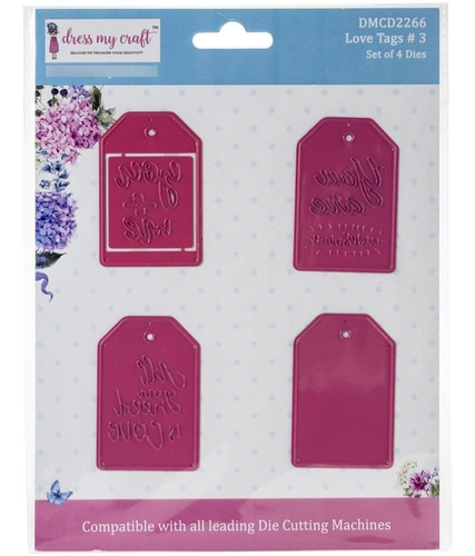 Scrapbooking Troqueles Dress My Craft 4 Etiquetas Tags 2266