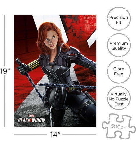 Rompecabezas Black Widow 500 Piezas Aquarius