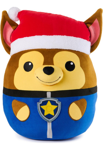 Paw Patrol Winter Holiday Chase Squish Plush, Juguete Ofici