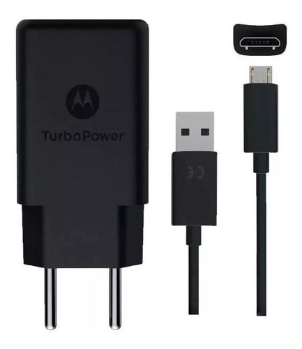 Carregador Turbo Power 15w Motorola Micro Usb-b V8 ( Sc-28