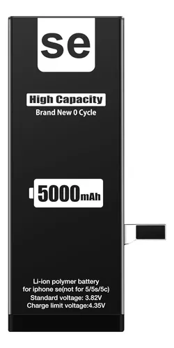 5000 Mah Bateria Para iPhone SE 2016 De 1ª Generacion Tamaño