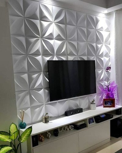 Placas 3d Kit Com 88 Revestimento Parede Pvc 22m² 50x50cm