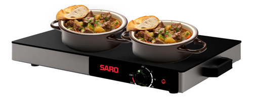 Rechaud Mesa Térmica Quente Elétrico Vidro Temperado Saro