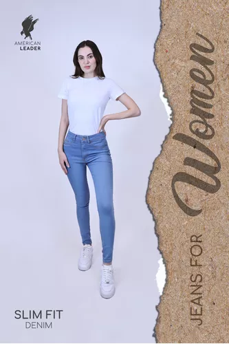 Jeans De Mujer American Leader Pantalón Mezclilla Clásico