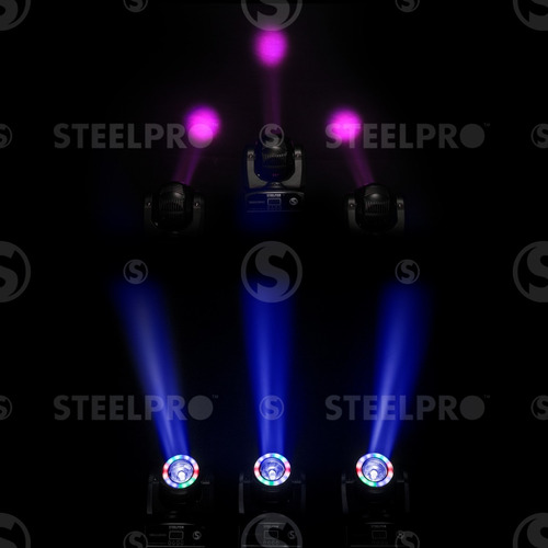 Imagen 9 de 9 de Steelpro Bag Con 2 Cabezas Móvil Led Beam 1x60watts, Rgbw