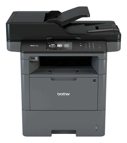 Impressora multifuncional Brother MFC-L6702DW com wifi cinza e preta 110V - 120V