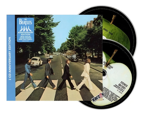 The Beatles - Edição de aniversário de Abbey Road - CD de 2 discos, edição limitada, versão em álbum