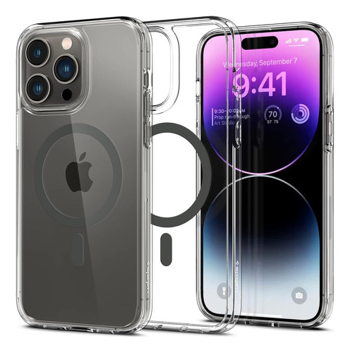 Funda Spigen Ultra Hybrid Mag Para iPhone 14 Pro Max Grafito