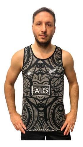 Musculosa Picton Entrenamiento Gimnasio Run All Blacks Maori