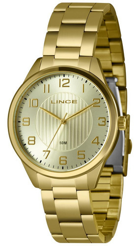 Relógio Lince Feminino Lrg4743l40 C2kx Casual Dourado