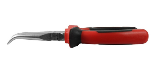 Alicate Bico Meia Cana Curvo 7'' Cabo Plástico Anatômico-mtx