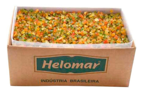 Frutas Cristalizadas de frutasem cubos Helomar sem glúten 10 kg 