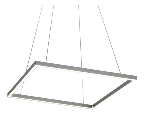 Lampara Colgante Cuadrado Led 60 X 60cm Diseño 