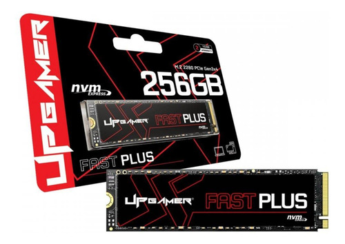 Ssd 256gb Up Gamer M.2 Nvme Fast Plus Gen 3 Upg3k256fstplus Preto