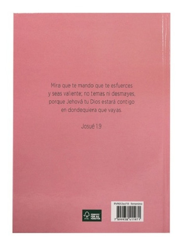 Imagen 3 de 5 de Biblia Rvr60 F. Bendiciones Tapa Dura Rosa Juvenil (411971)
