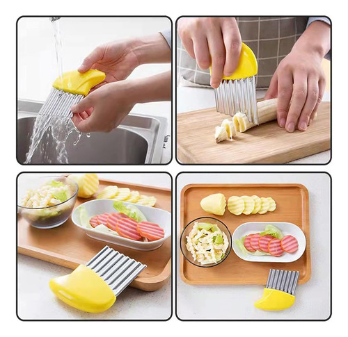 Cortador De Arrugado Ondulado Chopper Cuchillo Slicer Help