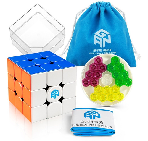 Imagen 2 de 9 de Gan 356 M 3×3 Magnético Cubo De Rubik 3x3 Nuevo Y Original