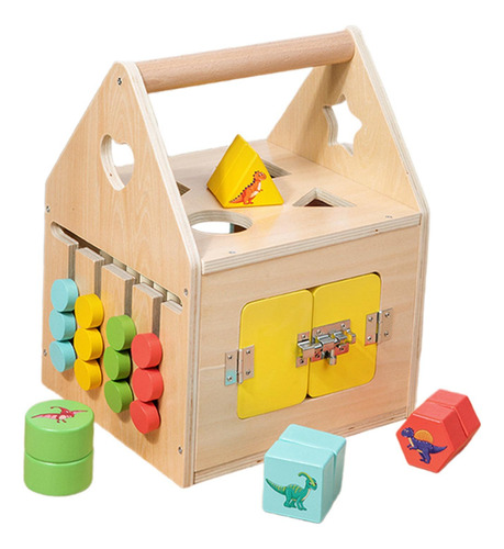 Caja De Bloqueo Montessori, Tablero Sensorial De Juguetes,